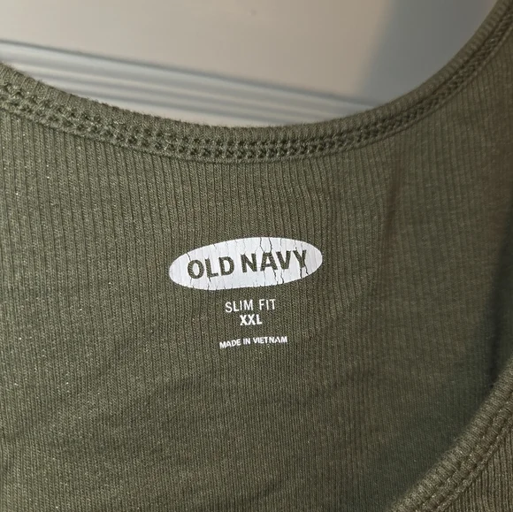 Old Navy Army Green Sleeveless Top - Picture 2 of 2